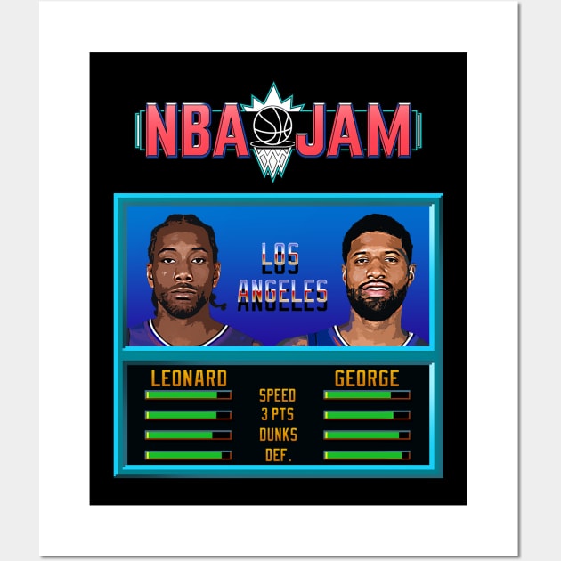 NBA JAM - Clippers Wall Art by Buff Geeks Art